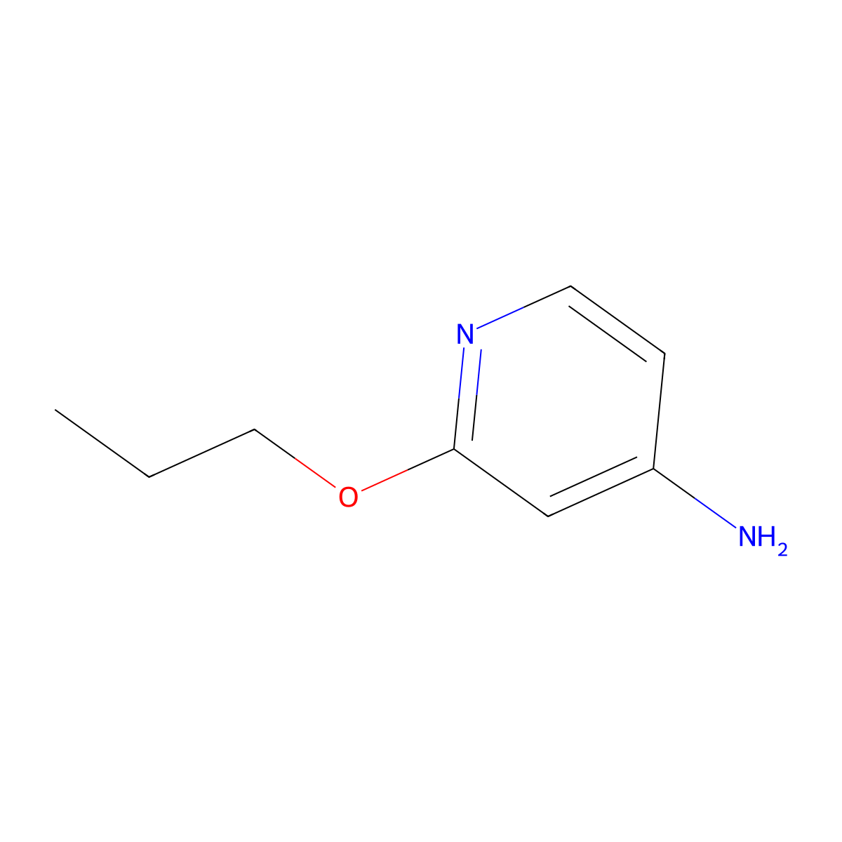 2-Propoxypyridin-4-amine molecular structure, CAS 116652-62-1