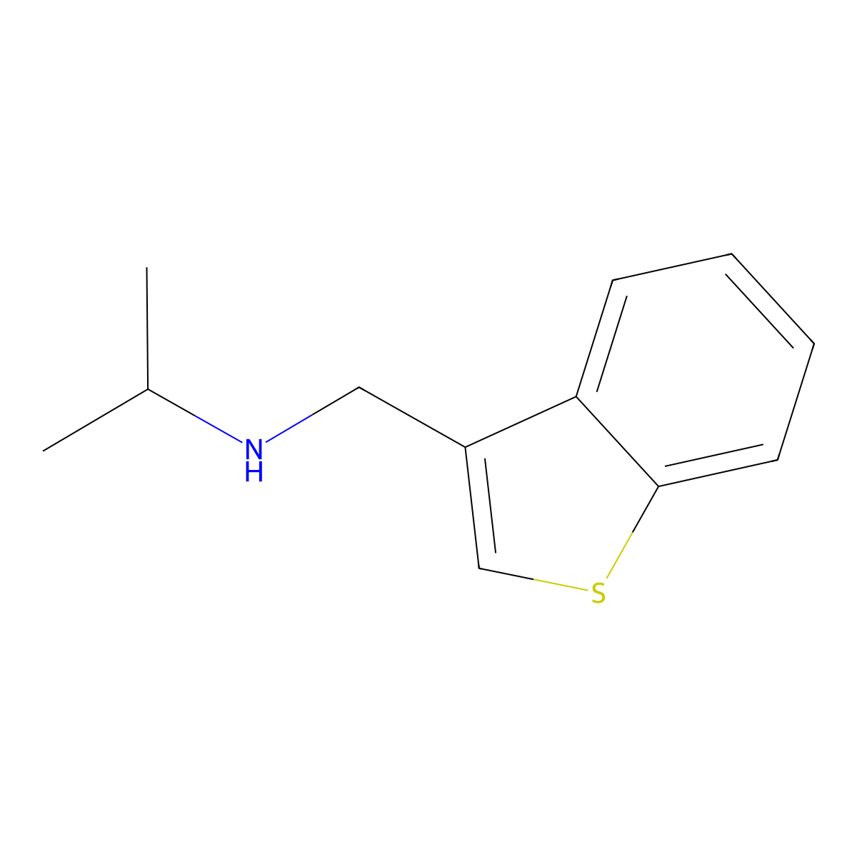 [(1-Benzothiophen-3-yl)methyl](propan-2-yl)amine molecular structure, CAS 116654-72-9