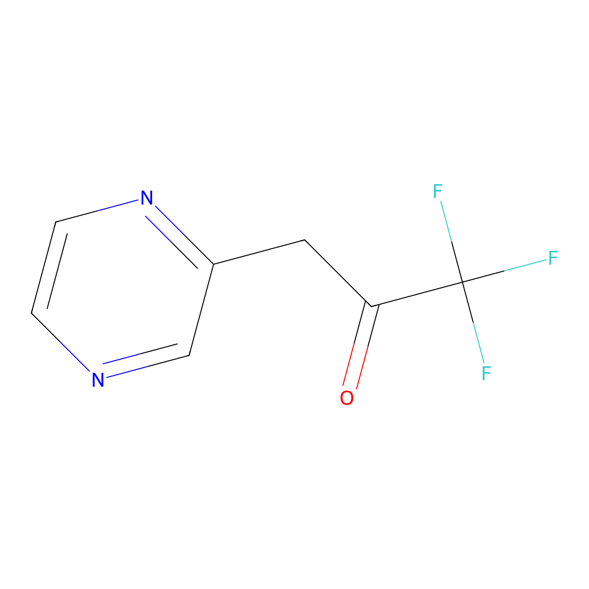 1,1,1-Trifluoro-3-(pyrazin-2-yl)propan-2-one molecular structure, CAS 116655-36-8