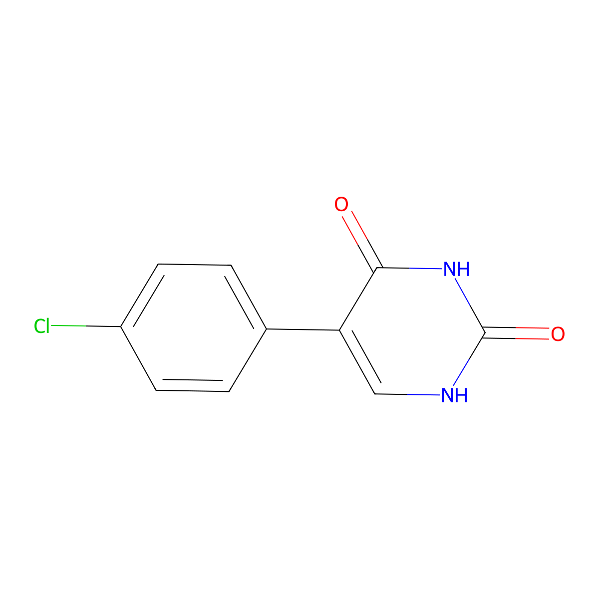 5-(4-Chlorophenyl)-2,4(1H,3H)-pyrimidinedione molecular structure, CAS 116659-59-7