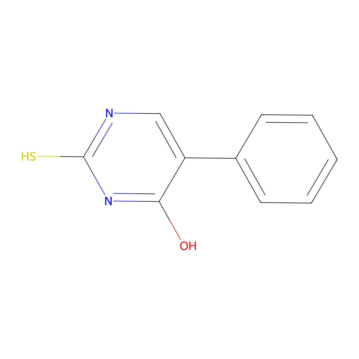 5-Phenyl-2-sulfanyl-4-pyrimidinol molecular structure, CAS 116659-61-1