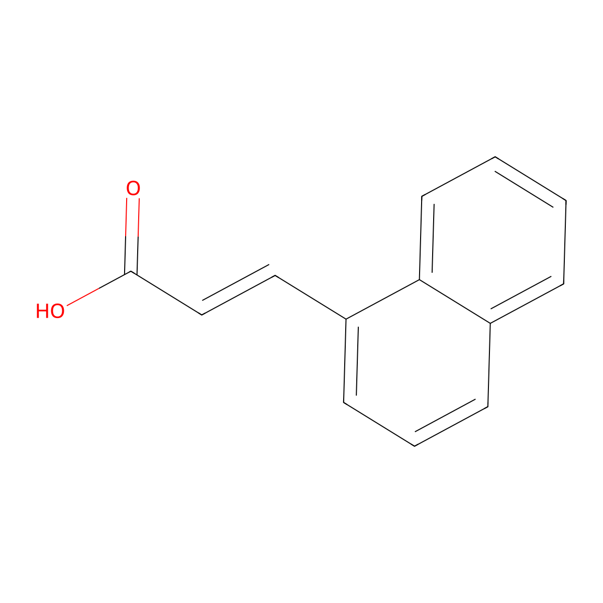 3-(1-Naphthalenyl)-2-propenoic acid molecular structure, CAS 116659-84-8