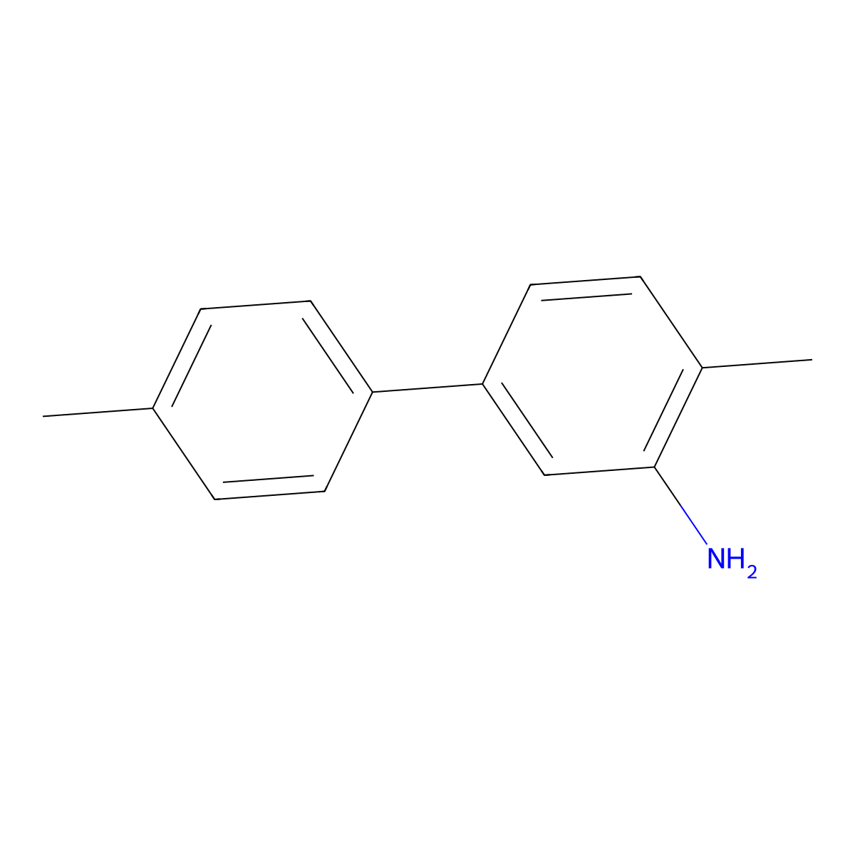4,4'-Dimethyl-[1,1'-biphenyl]-3-amine molecular structure, CAS 116668-36-1