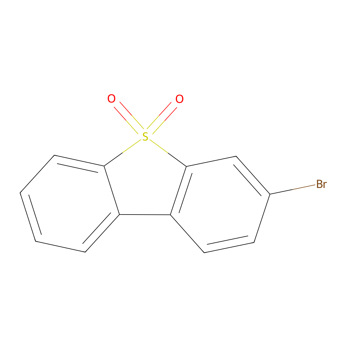 3-Bromodibenzothiophene 5,5-Dioxide molecular structure, CAS 116668-69-0