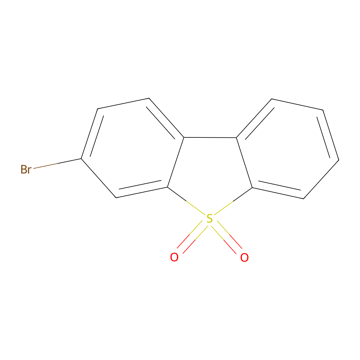 3-Bromodibenzothiophene 5,5-Dioxide molecular structure, CAS 116668-69-0
