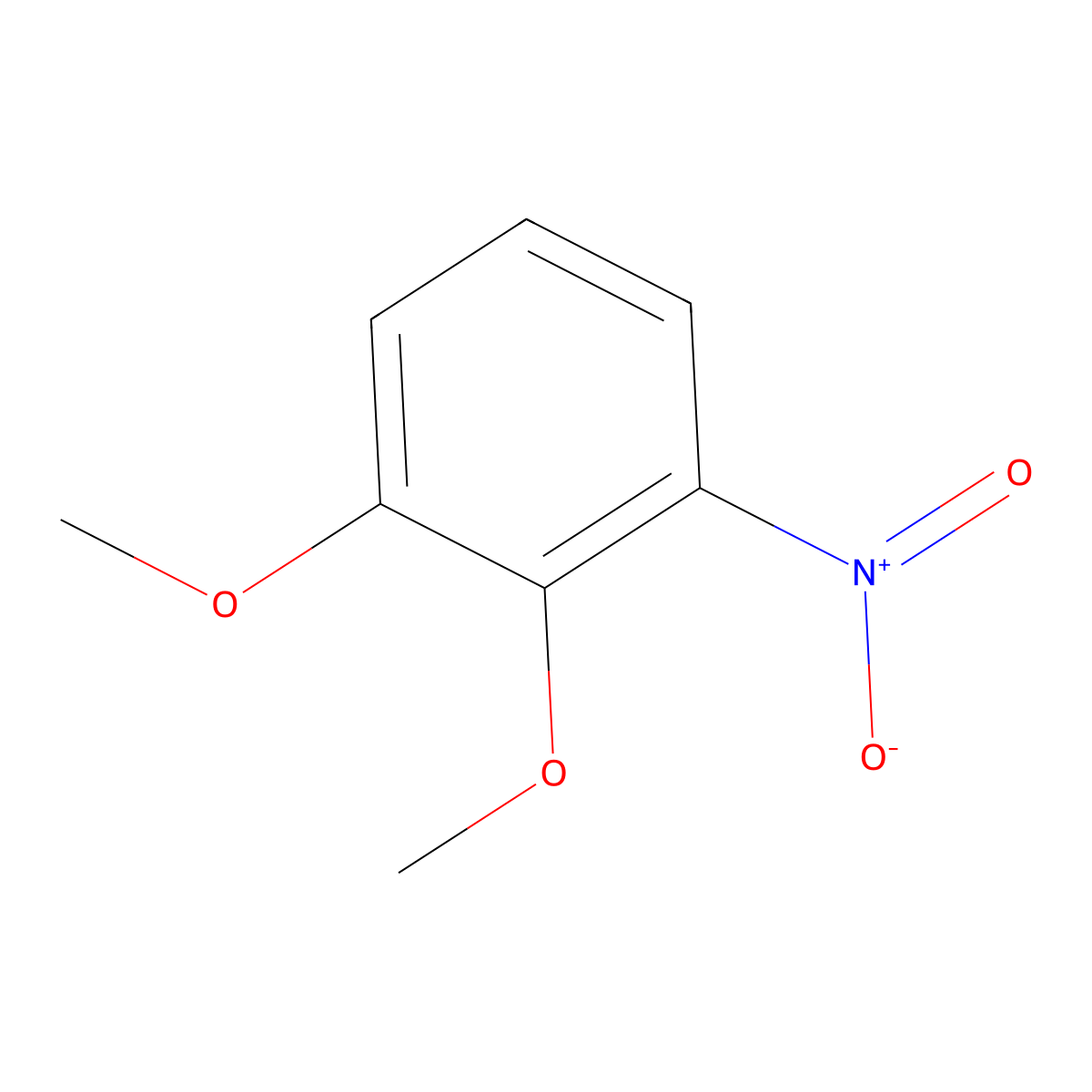 1,2-Dimethoxy-3-nitrobenzene molecular structure, CAS 116668-84-9