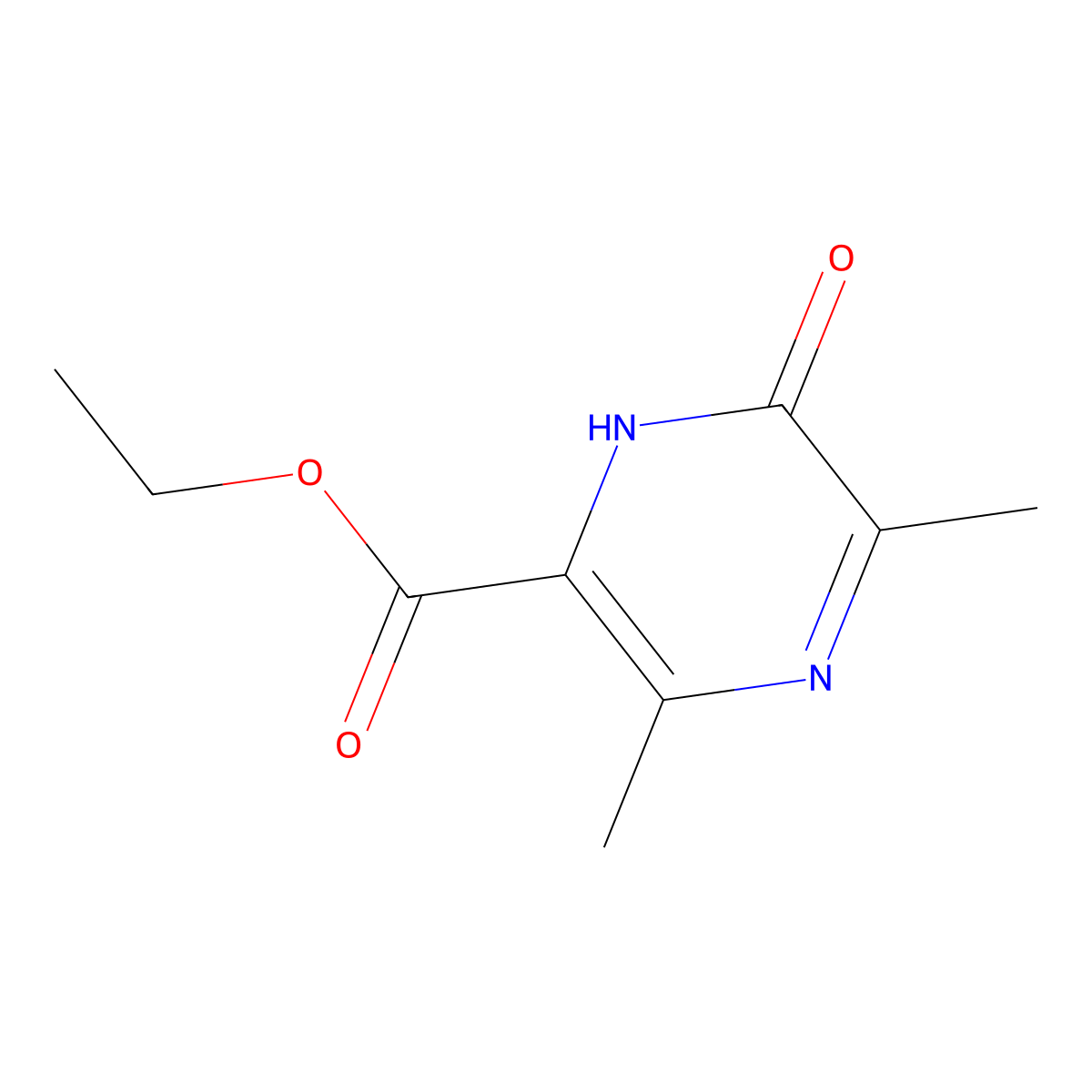 Ethyl 6-hydroxy-3,5-dimethylpyrazine-2-carboxylate molecular structure, CAS 1166827-49-1