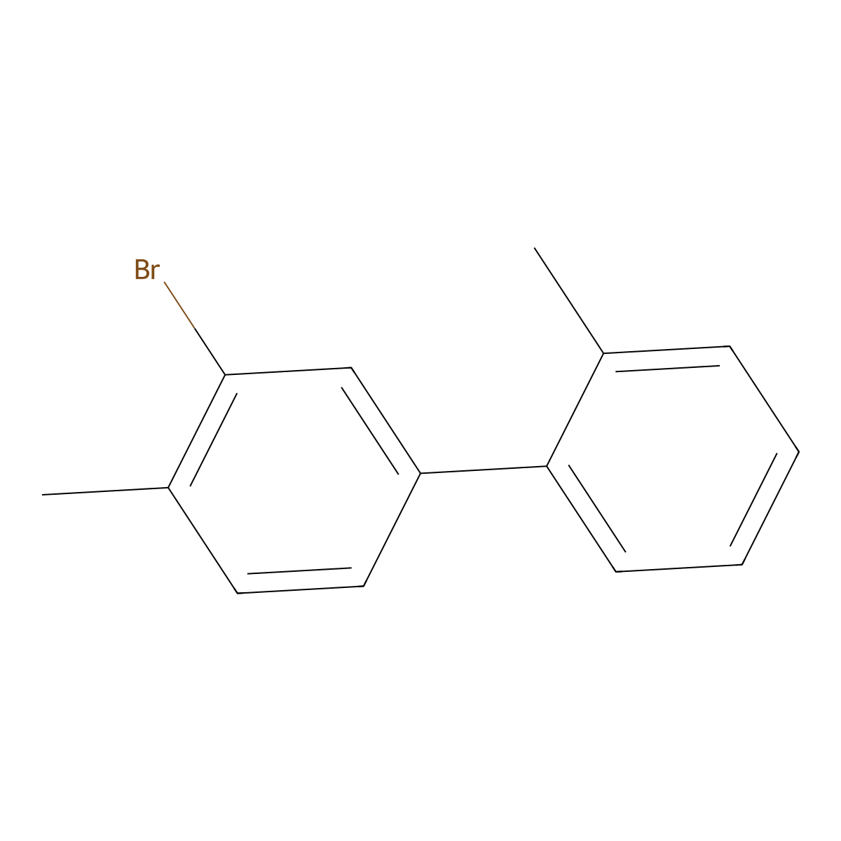 3'-Bromo-2,4'-dimethyl-1,1'-biphenyl molecular structure, CAS 1166838-00-1