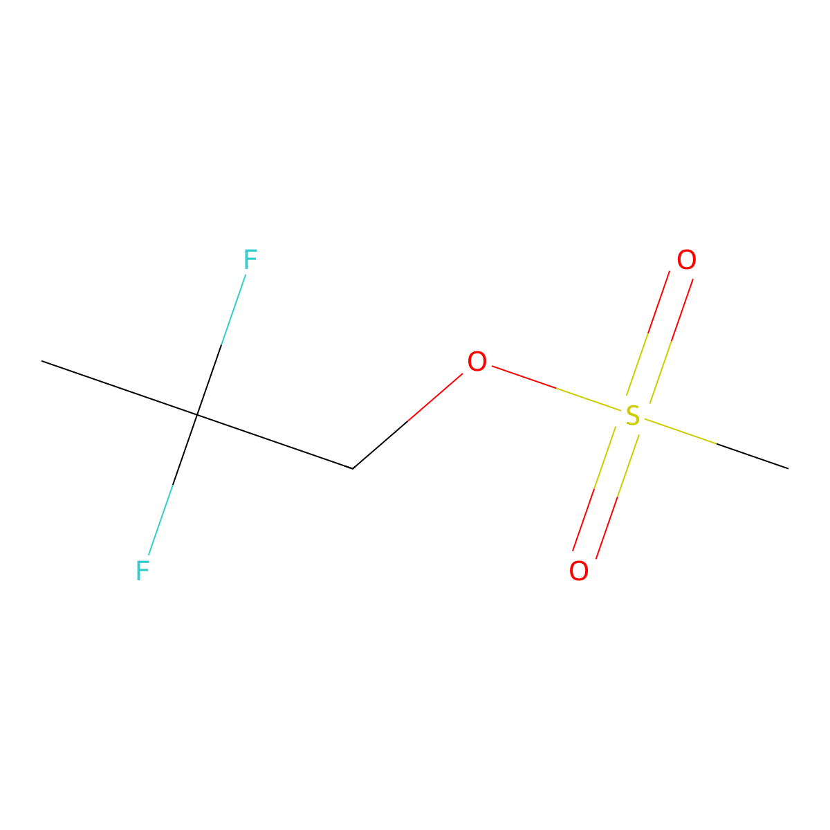 2,2-Difluoropropyl methanesulfonate molecular structure, CAS 1166842-51-8