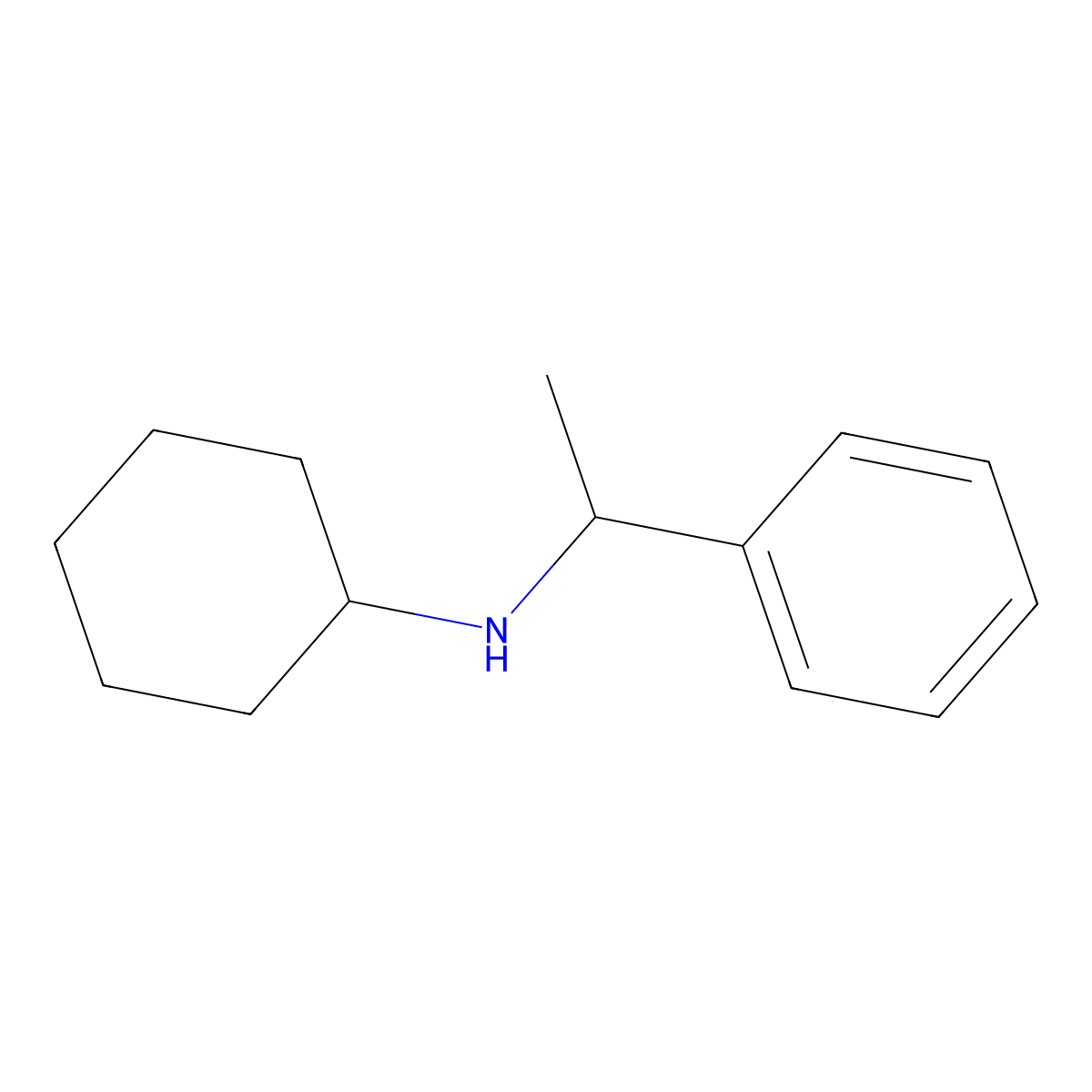 N-(1-phenylethyl)cyclohexanamine molecular structure, CAS 116692-81-0