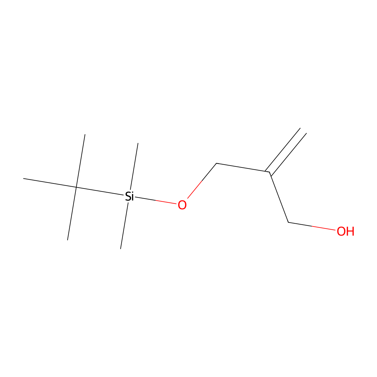 2-(((Tert-butyldimethylsilyl)oxy)methyl)prop-2-en-1-ol molecular structure, CAS 116700-73-3