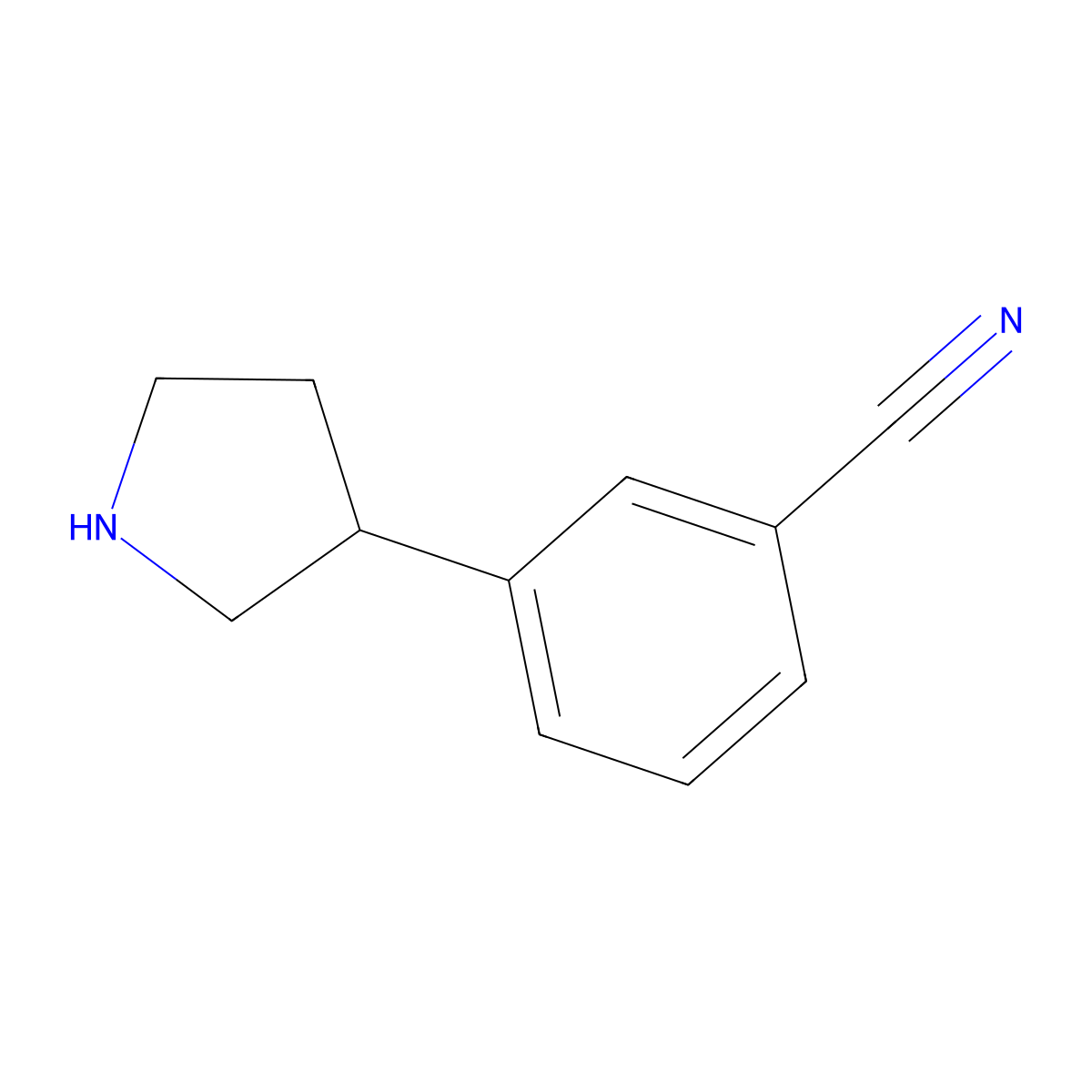 3-(Pyrrolidin-3-YL)benzonitrile molecular structure, CAS 1167049-51-5