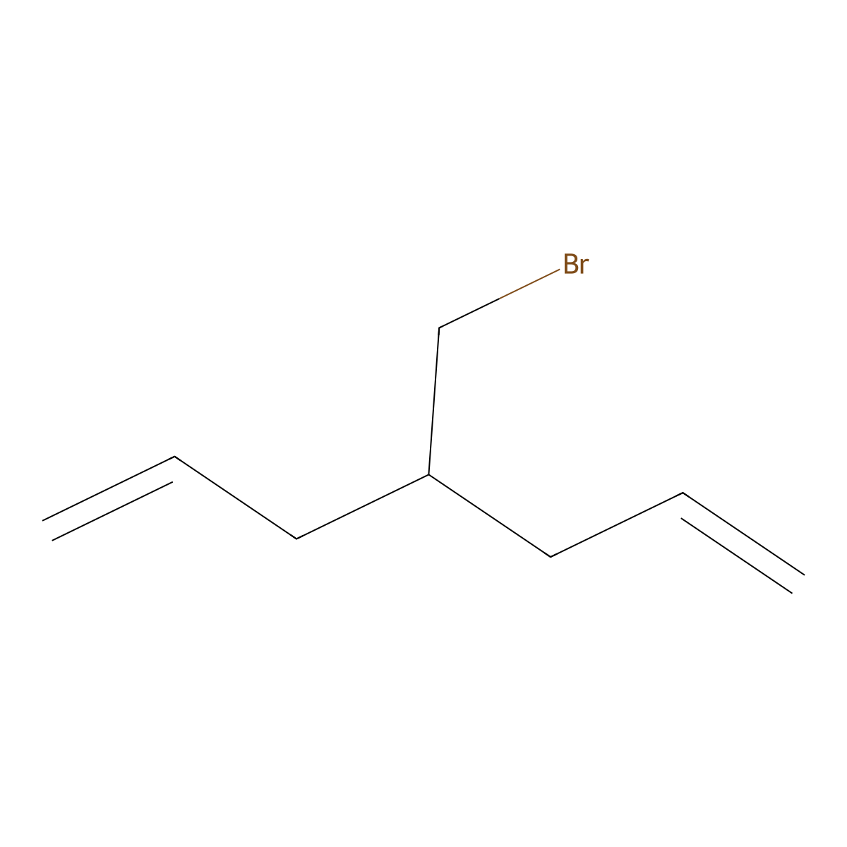 4-(Bromomethyl)hepta-1,6-diene molecular structure, CAS 116705-89-6