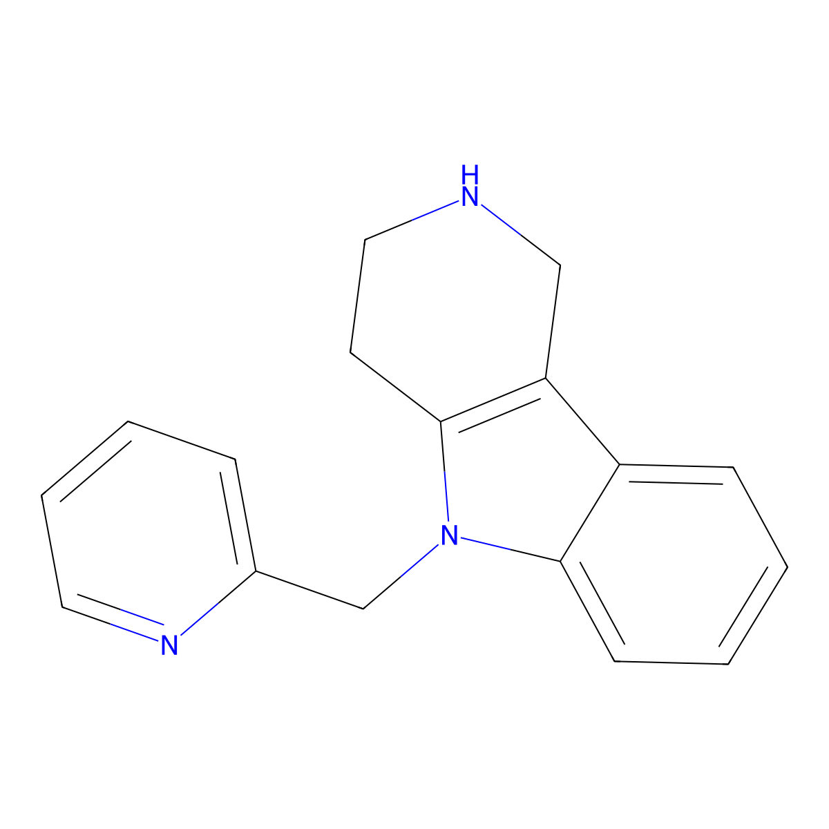 5-(Pyridin-2-ylmethyl)-2,3,4,5-tetrahydro-1H-pyrido[4,3-b]indole molecular structure, CAS 1167052-31-4
