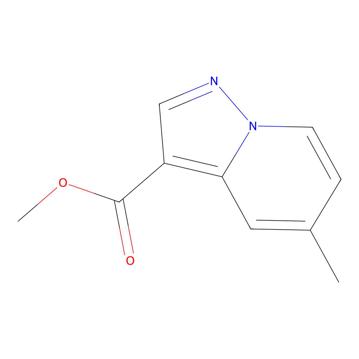 Methyl 5-methylpyrazolo[1,5-a]pyridine-3-carboxylate molecular structure, CAS 1167055-25-5