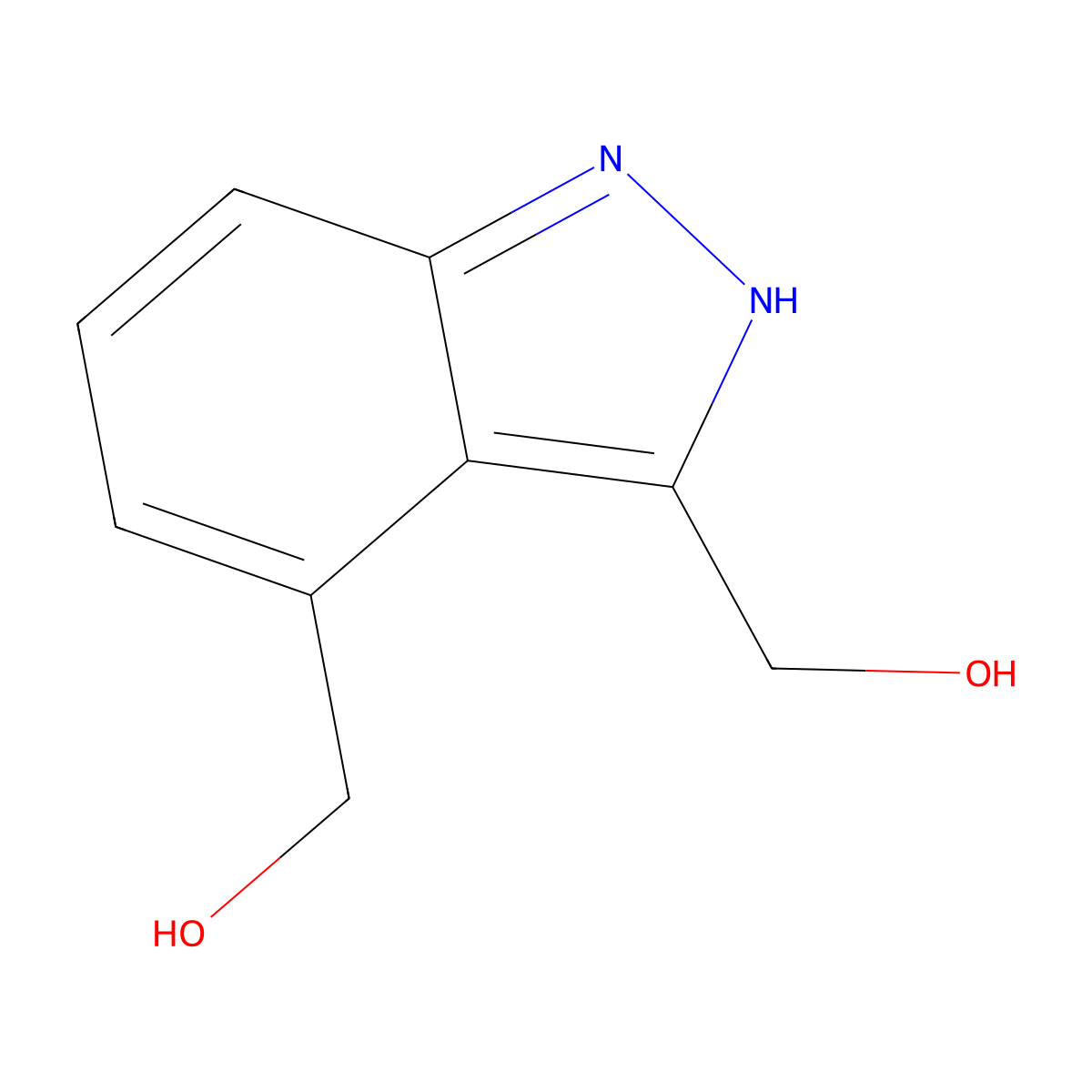[4-(Hydroxymethyl)-1H-indazol-3-YL]methanol molecular structure, CAS 1167055-71-1