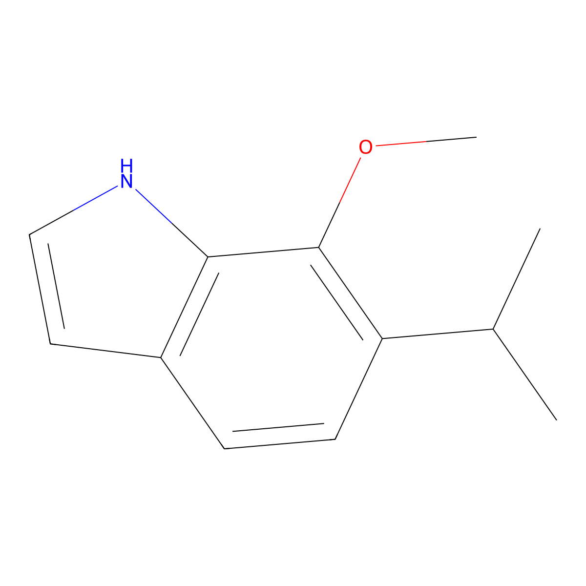 1h-Indole,7-methoxy-6-(1-methylethyl)- molecular structure, CAS 1167055-81-3