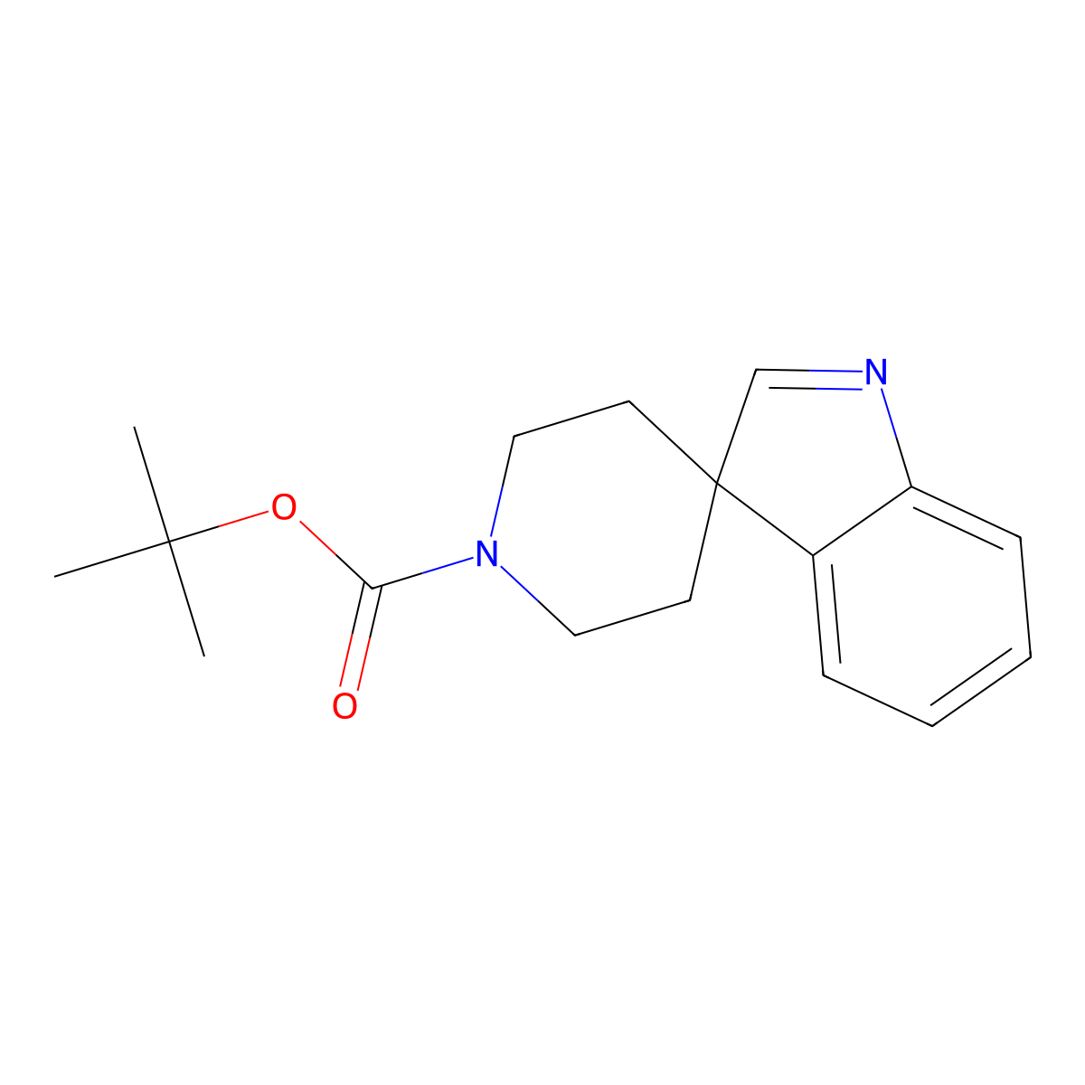 tert-Butyl spiro[indole-3,4'-piperidine]-1'-carboxylate molecular structure, CAS 1167055-93-7