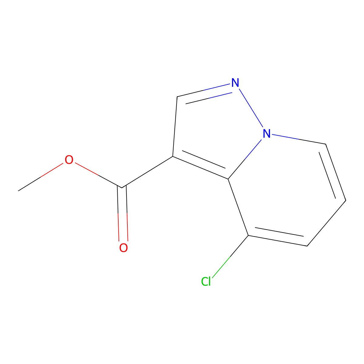 Methyl 4-chloropyrazolo[1,5-a]pyridine-3-carboxylate molecular structure, CAS 1167056-15-6