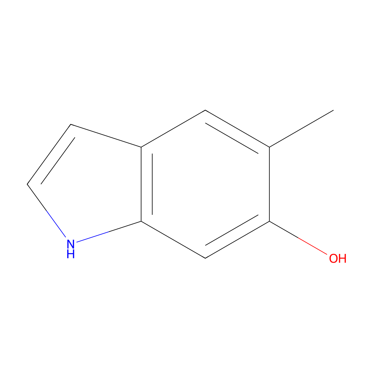 5-methyl-1H-indol-6-ol molecular structure, CAS 1167056-18-9