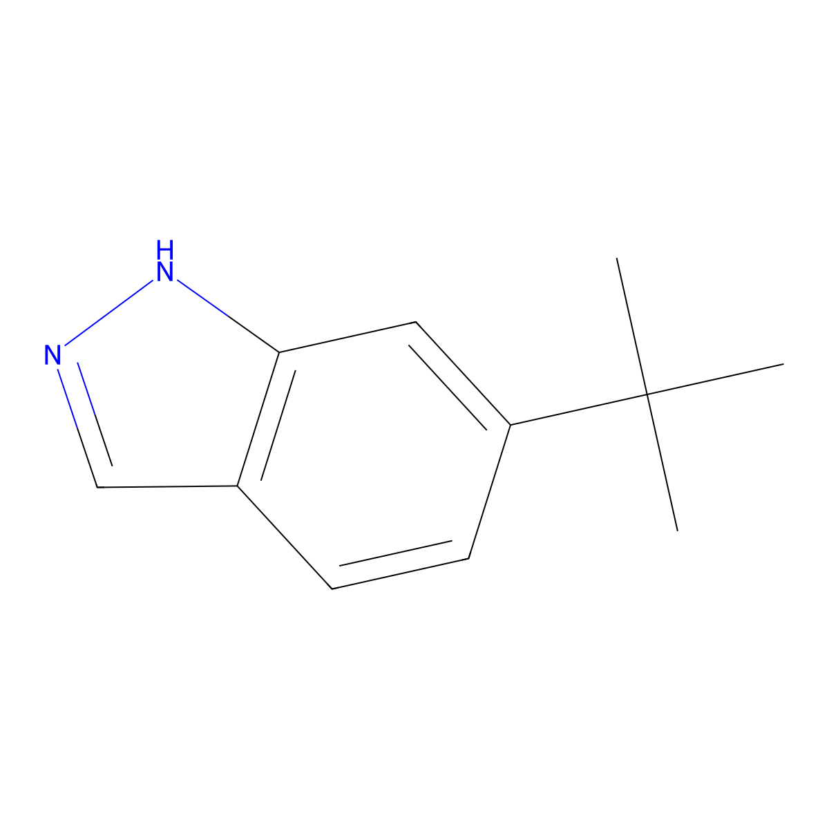 6-tert-butyl-1H-indazole molecular structure, CAS 1167056-22-5