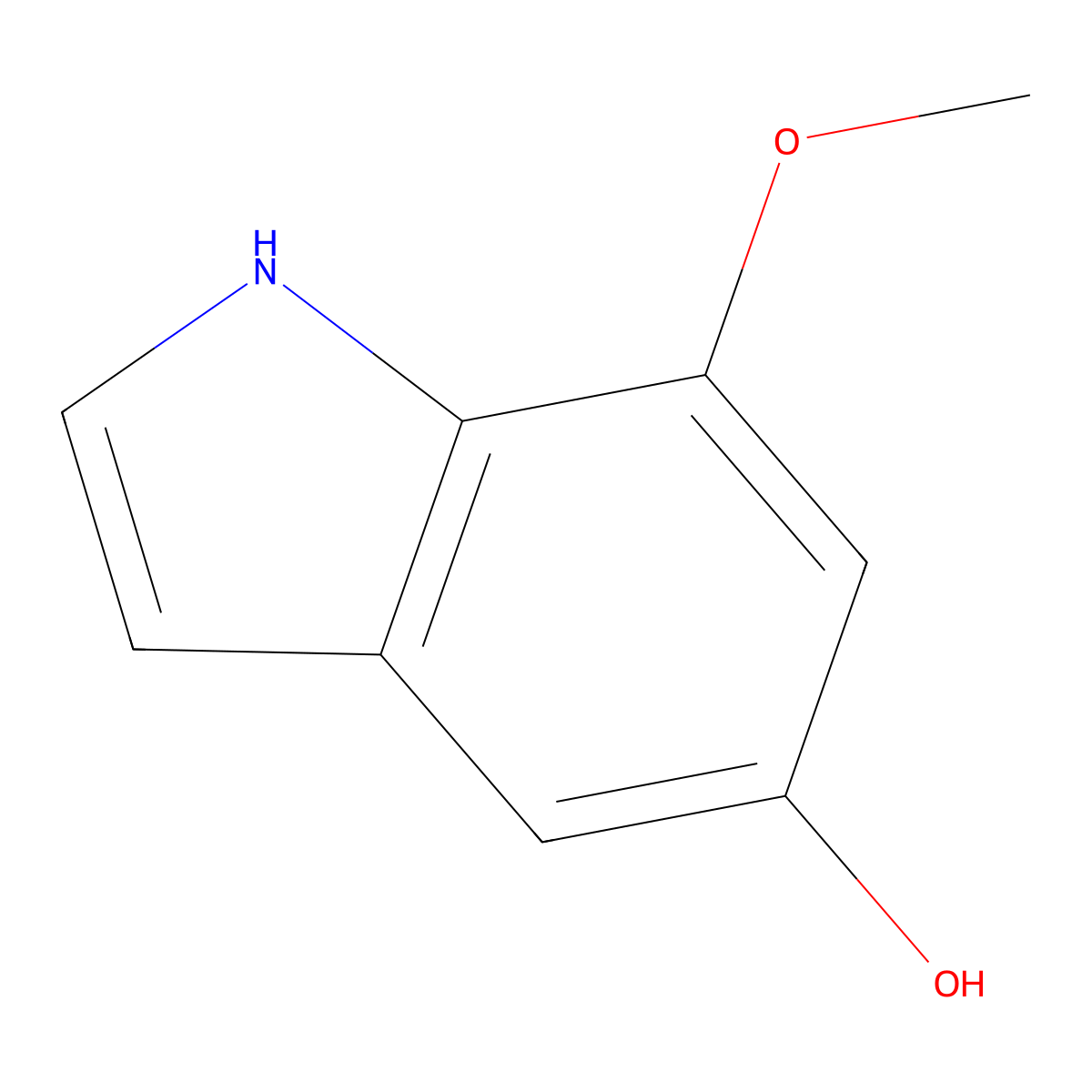 7-methoxy-1H-indol-5-ol molecular structure, CAS 1167056-30-5