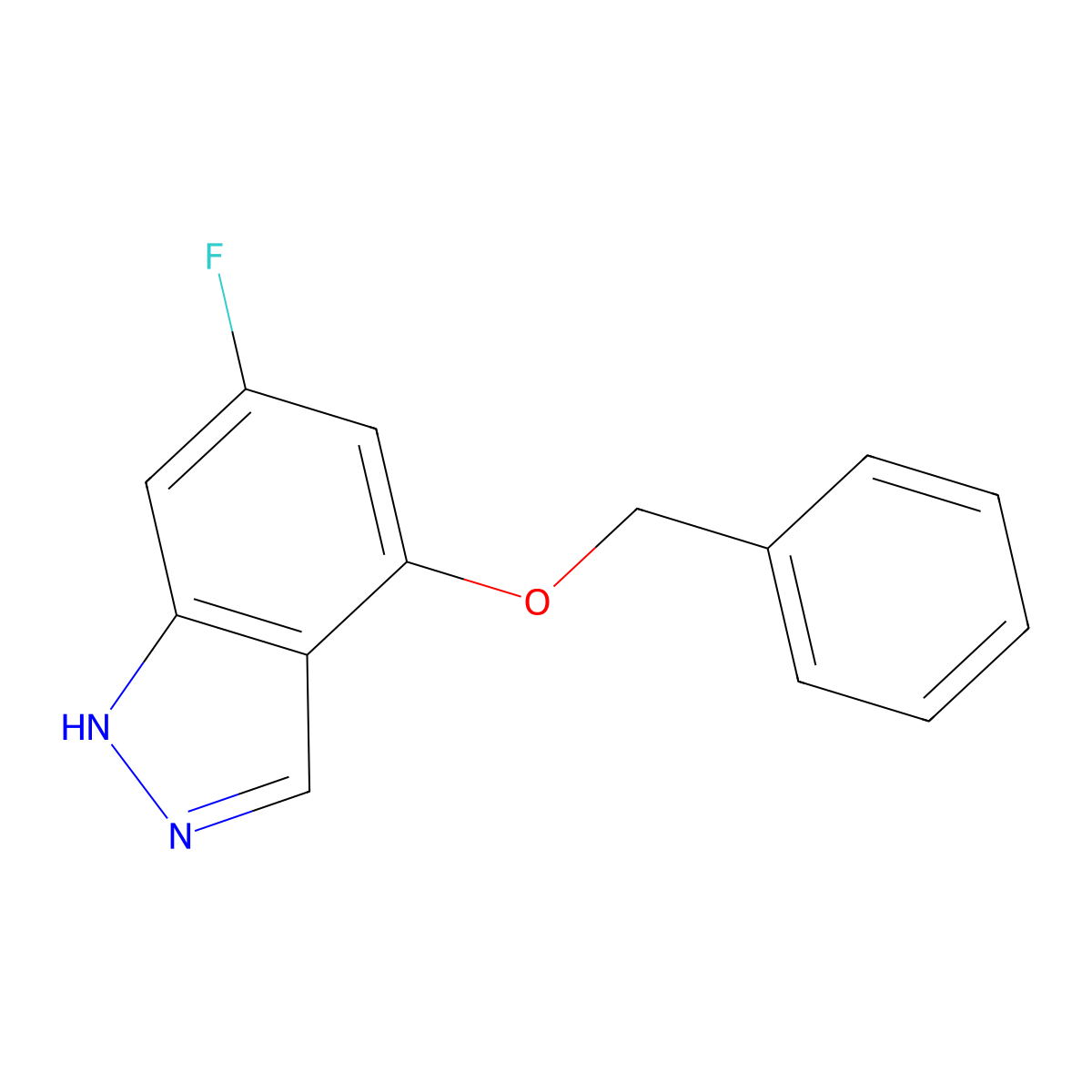 4-(Benzyloxy)-6-fluoro-1H-indazole molecular structure, CAS 1167056-42-9