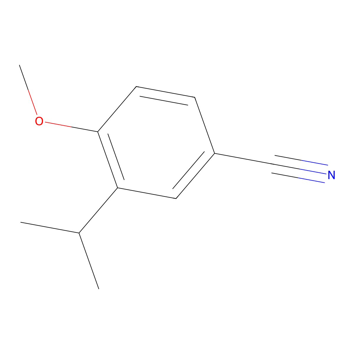 3-Isopropyl-4-methoxybenzonitrile molecular structure, CAS 1167056-81-6