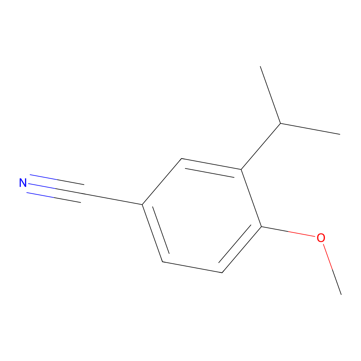 3-Isopropyl-4-methoxybenzonitrile molecular structure, CAS 1167056-81-6