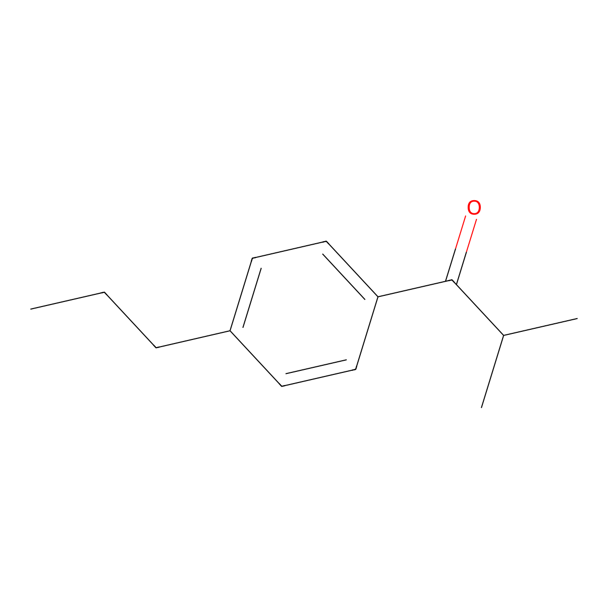 2-Methyl-1-(4-propylphenyl)propan-1-one molecular structure, CAS 116706-95-7