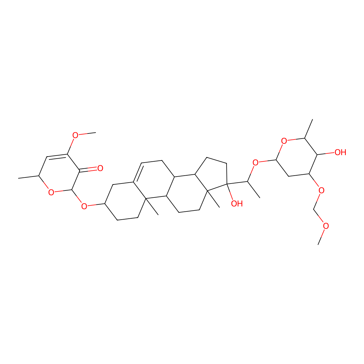 Periplocoside O molecular structure, CAS 116709-67-2