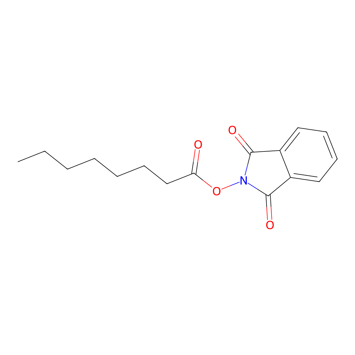 1,3-Dioxoisoindolin-2-yl octanoate molecular structure, CAS 116709-91-2