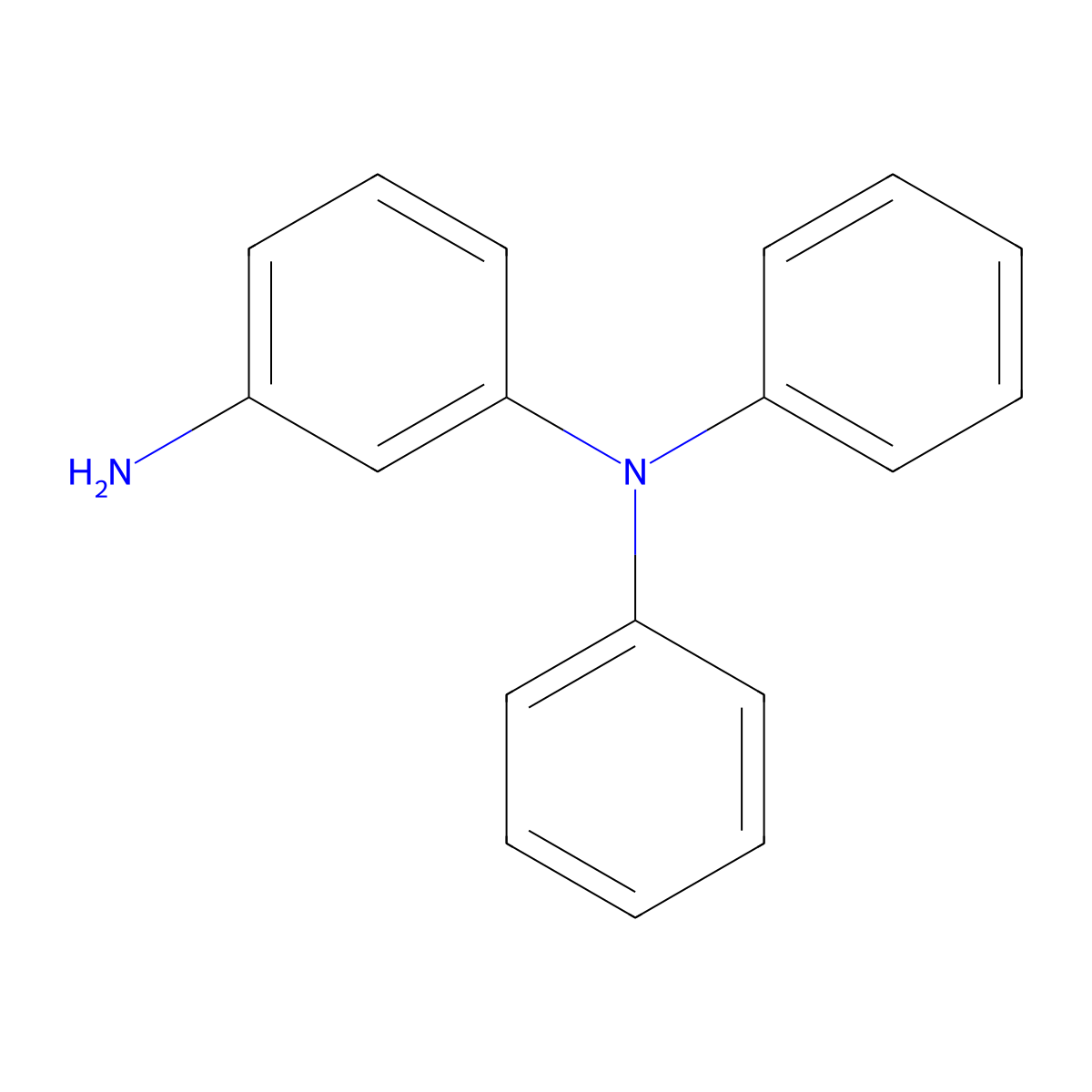 m-Phenylenediamine, N,N-diphenyl- molecular structure, CAS 116724-06-2