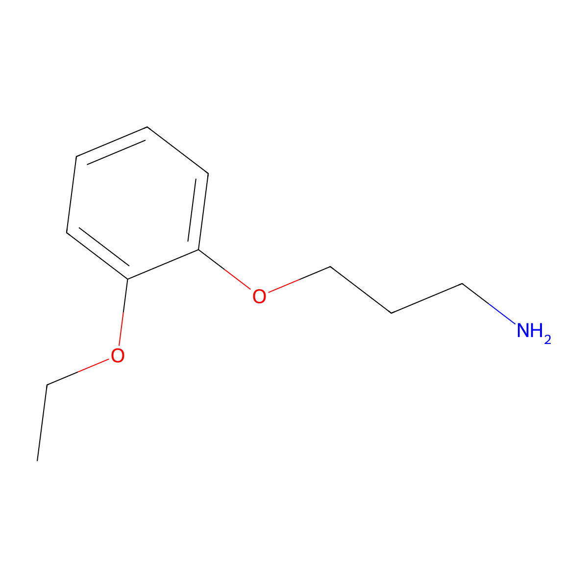 3-(2-Ethoxyphenoxy)propan-1-amine molecular structure, CAS 116735-66-1