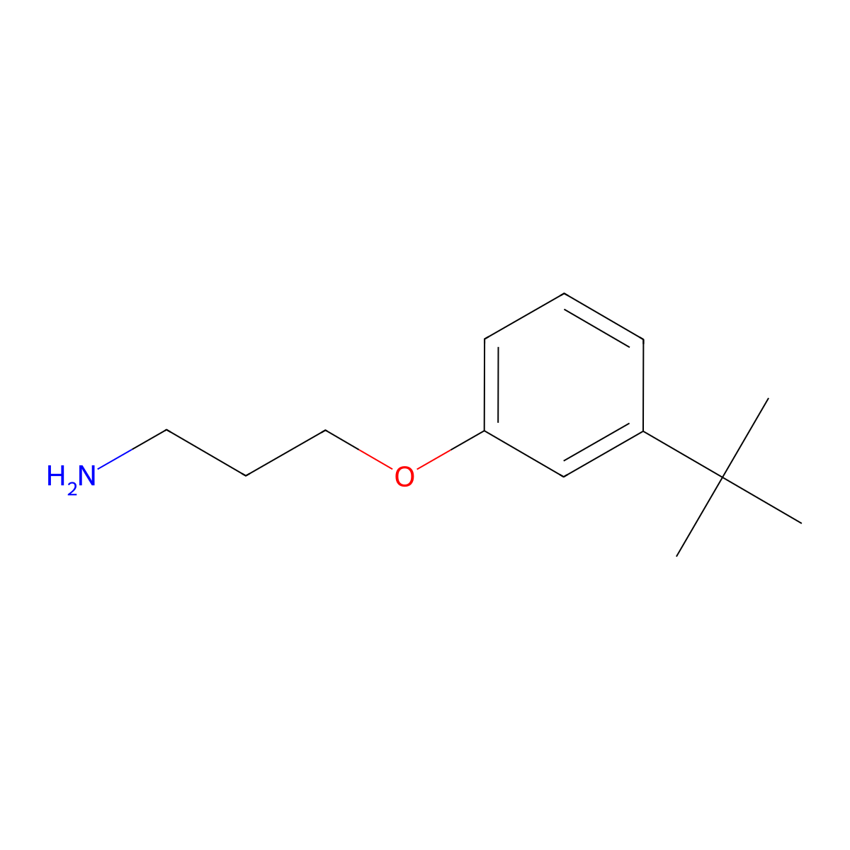 3-(3-(Tert-butyl)phenoxy)propan-1-amine molecular structure, CAS 116735-68-3