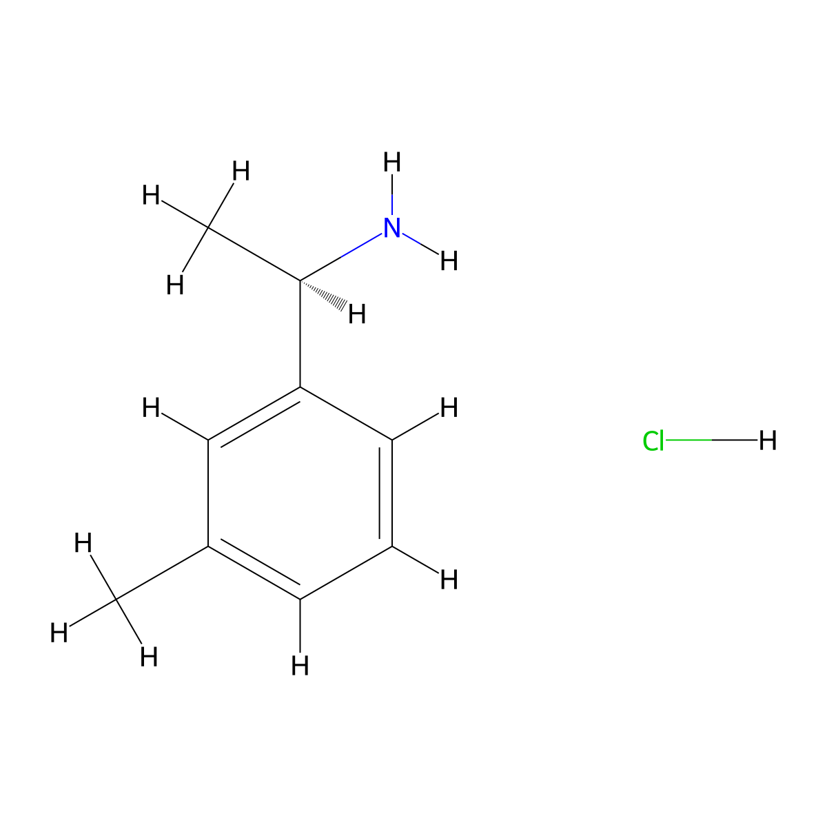 (R)-1-(m-Tolyl)ethanamine hydrochloride molecular structure, CAS 1167414-88-1
