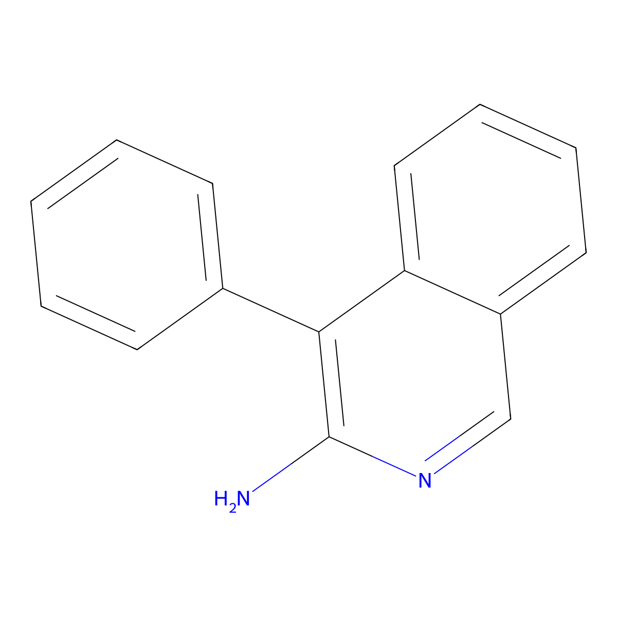 4-Phenylisoquinolin-3-amine molecular structure, CAS 1167421-10-4