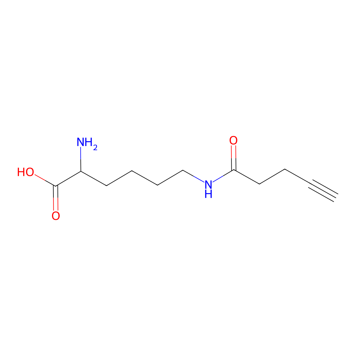 N6-(1-Oxo-4-pentyn-1-yl)-L-lysine molecular structure, CAS 1167421-22-8