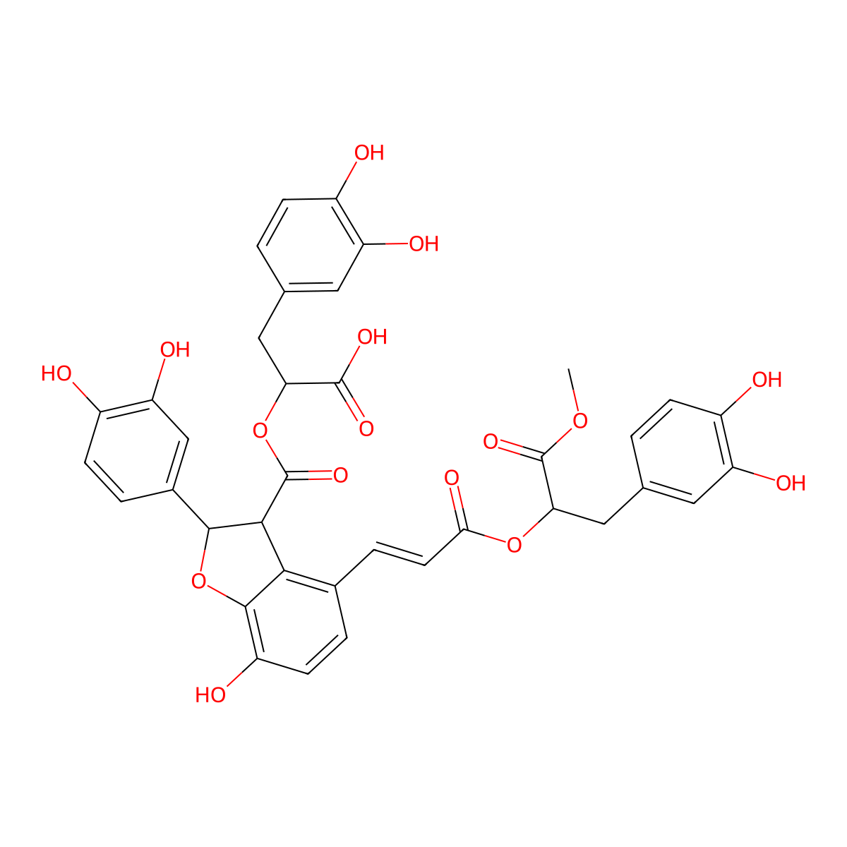 9'''-Methyl salvianolate B molecular structure, CAS 1167424-32-9