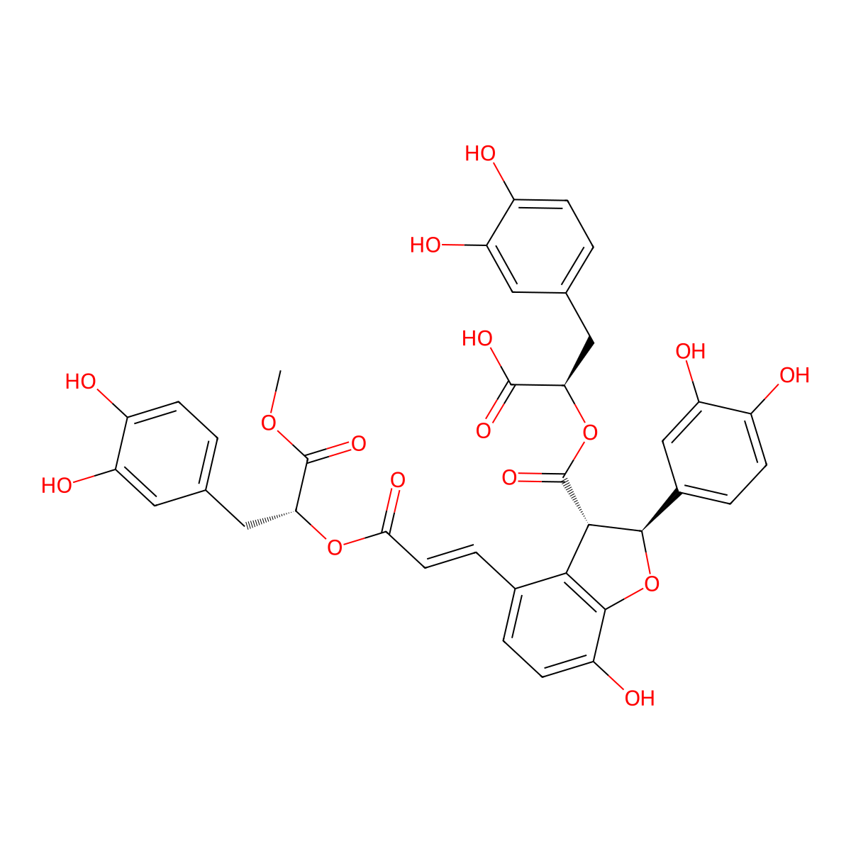 9'''-Methyl salvianolate B molecular structure, CAS 1167424-32-9