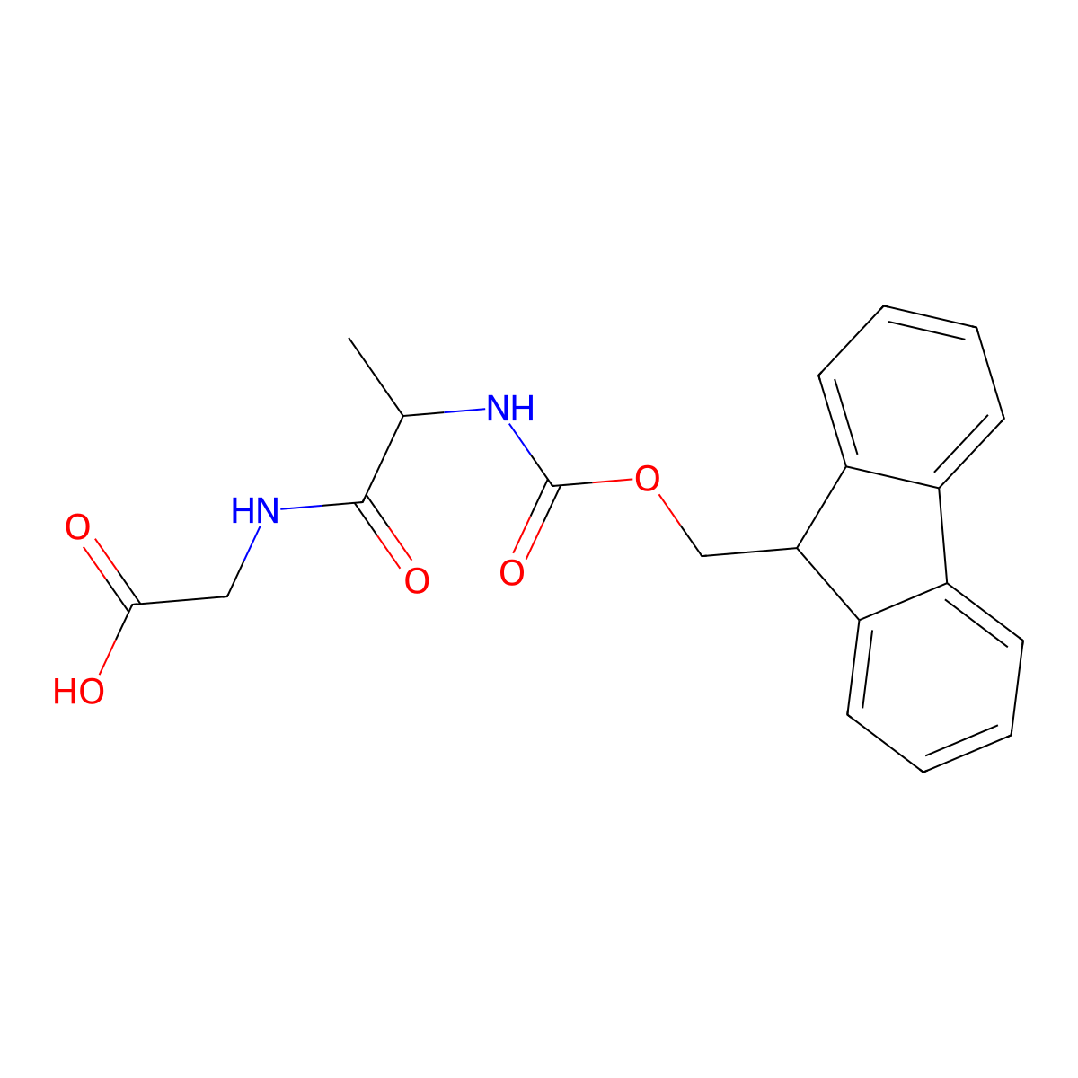 Fmoc-Ala-Gly-OH molecular structure, CAS 116747-54-7