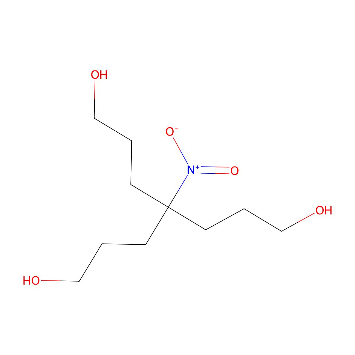 Nitromethanetrispropanol molecular structure, CAS 116747-80-9