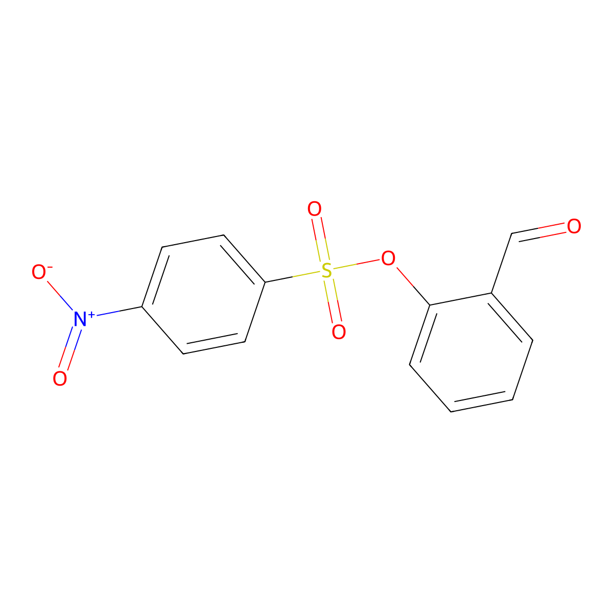 2-Formylphenyl 4-nitrobenzenesulfonate molecular structure, CAS 116748-53-9