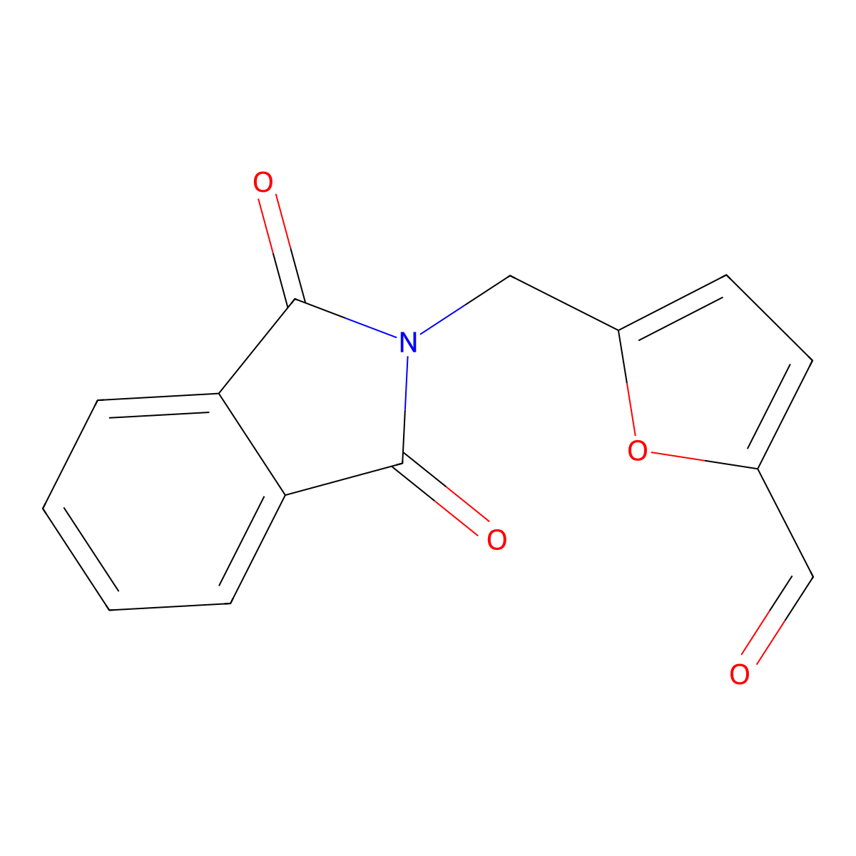 5-[(1,3-Dioxo-1,3-dihydro-2h-isoindol-2-yl)methyl]-2-furaldehyde molecular structure, CAS 116750-06-2