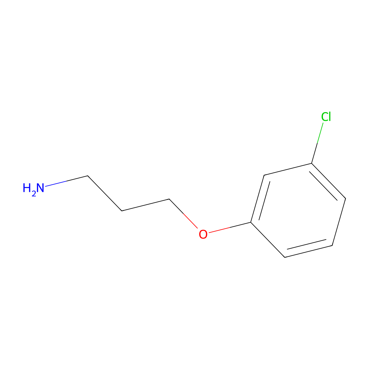 3-(3-Chlorophenoxy)propylamine molecular structure, CAS 116753-50-5