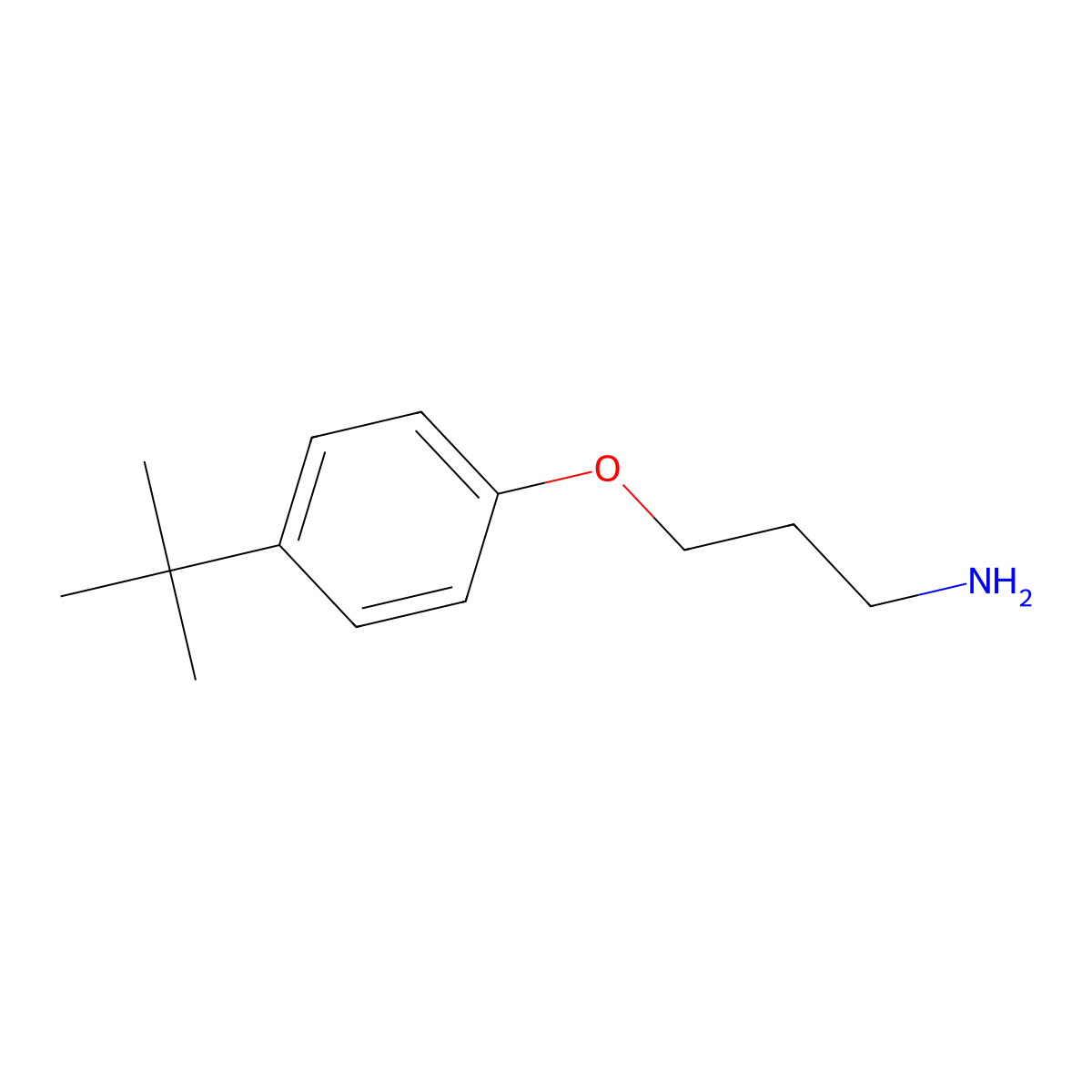 3-(4-Tert-butylphenoxy)propan-1-amine molecular structure, CAS 116753-53-8