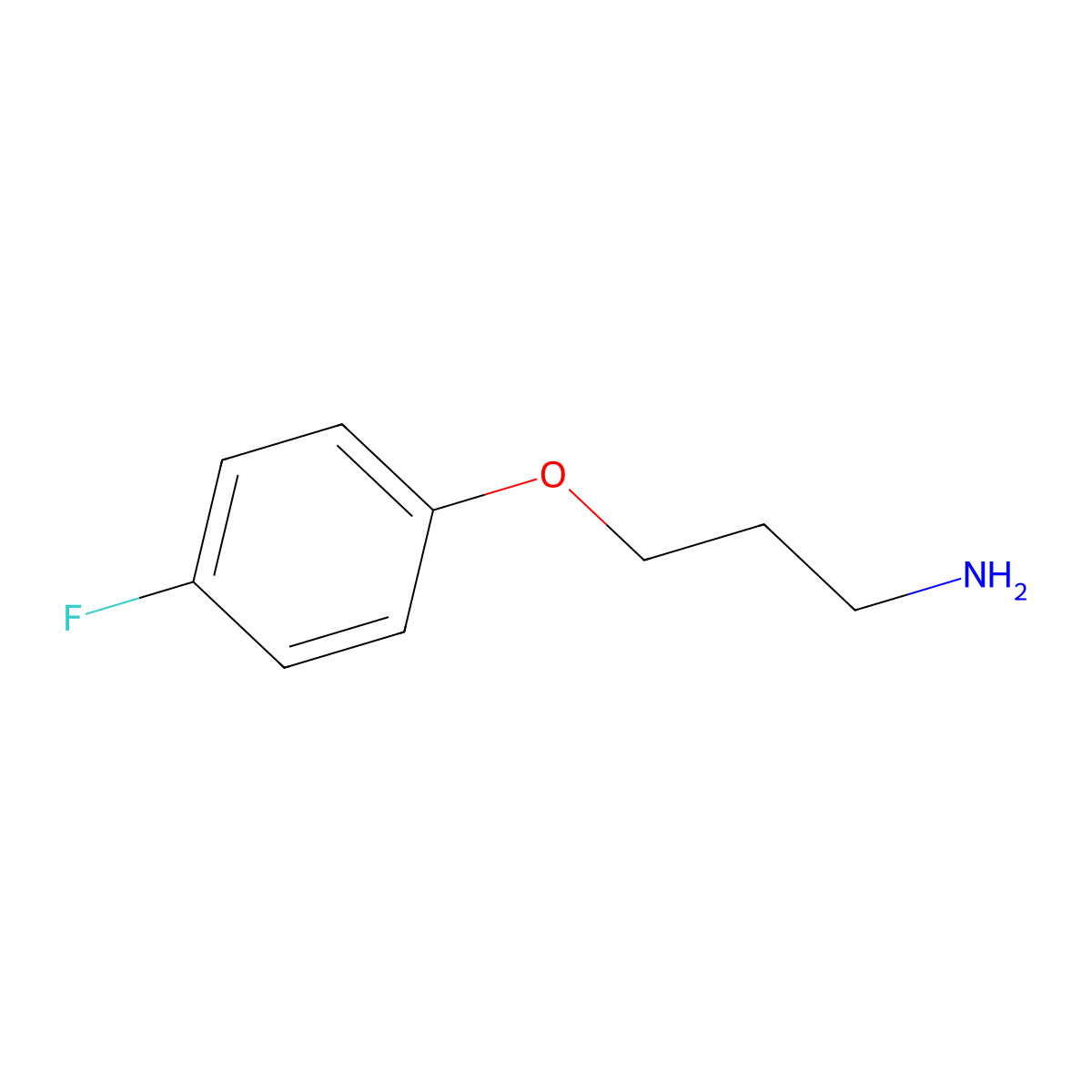 3-(4-Fluorophenoxy)propan-1-amine molecular structure, CAS 116753-54-9