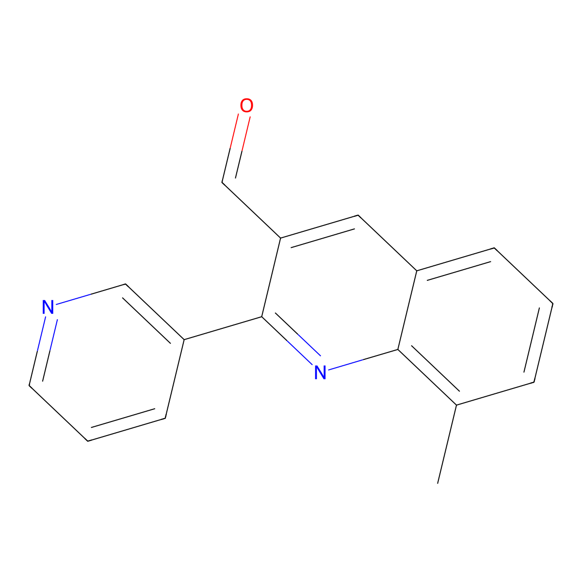8-Methyl-2-(pyridin-3-yl)quinoline-3-carboxaldehyde molecular structure, CAS 1167542-26-8