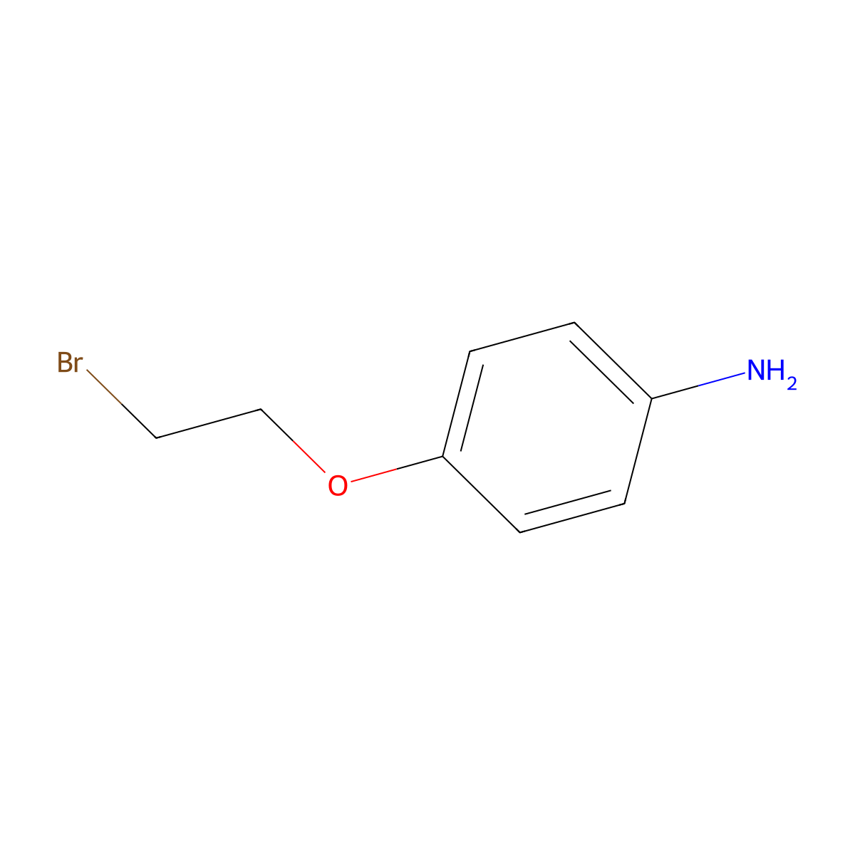 4-(2-Bromoethoxy)aniline molecular structure, CAS 116755-59-0