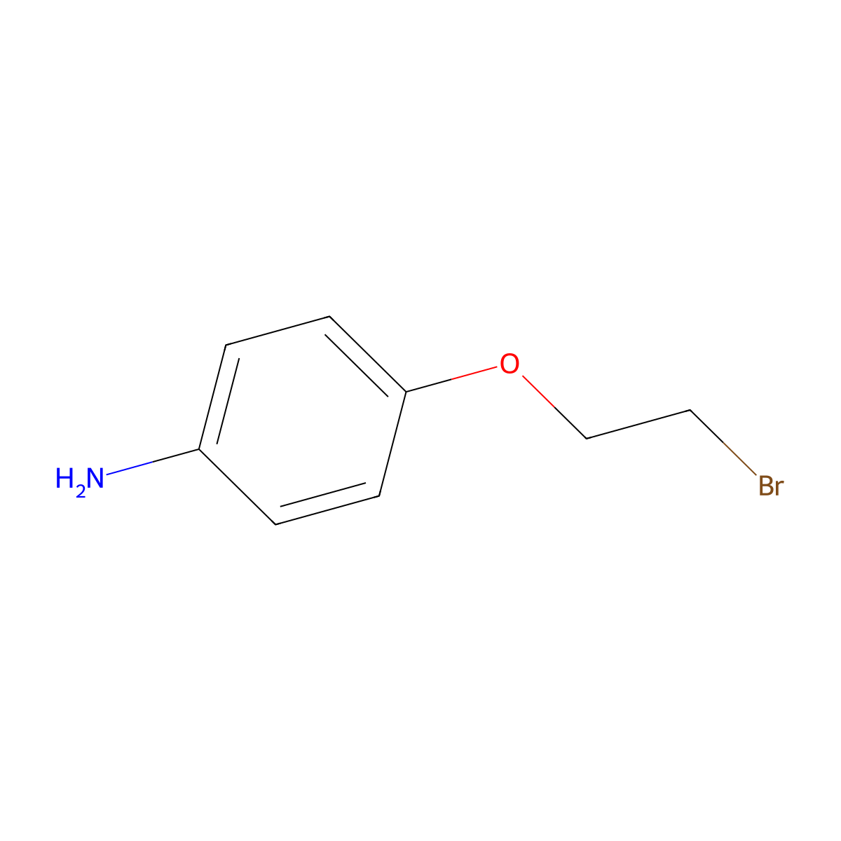 4-(2-Bromoethoxy)aniline molecular structure, CAS 116755-59-0